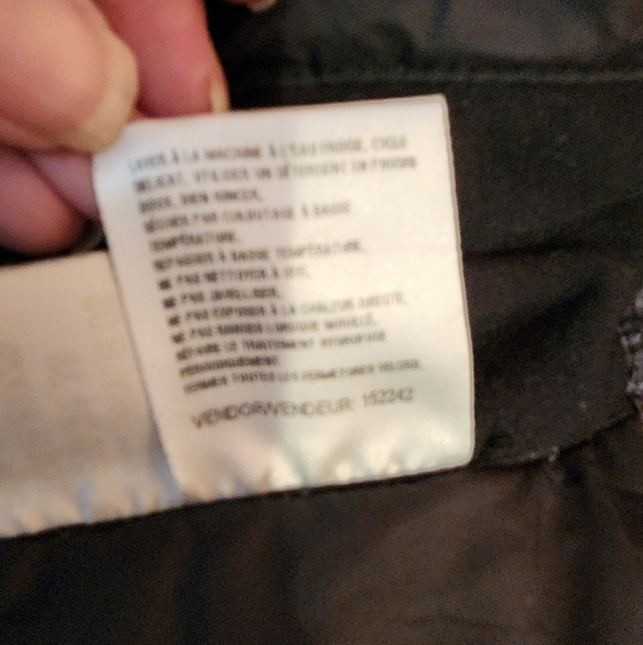 The North Face Gray/Black Goose Down Puffer Vest Size M Zip Pockets Cinch Waist - Picture 13 of 15